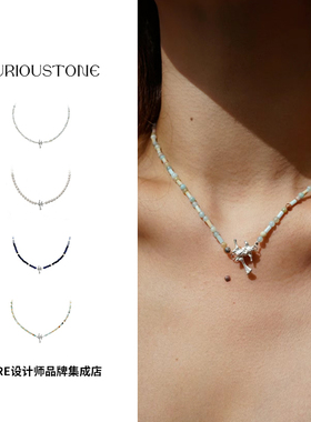 qurioustone脊柱骨项链纯银首饰