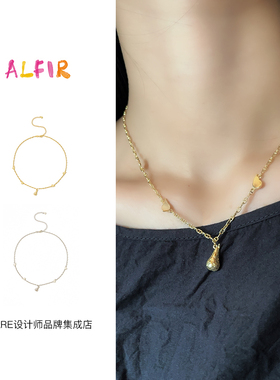 alfir单颗水果吊坠项链啤梨