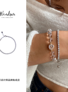LHwindsor温莎 网球手链闪亮复古原创百搭高级原创设计首饰气质女