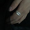 Irregular texture versatile dark style ring buyer