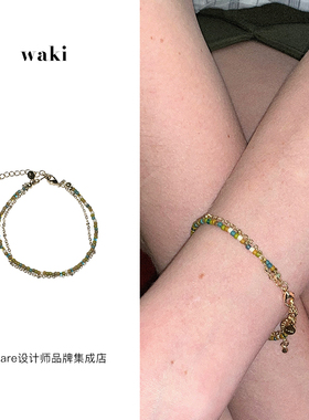waki青提芭菲小众串珠手链度假风