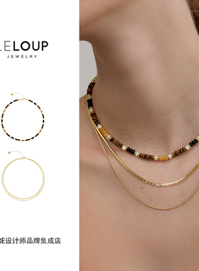 leloup虎眼来财项链串珠链