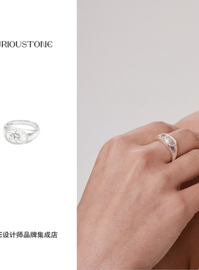 Dare买手店 qurioustone 圣甲虫图章戒指925银原创设计精致首饰女