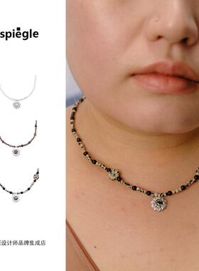 Dare买手店 espiegle 小雏菊编珠项链串珠复古小众原创饰品首饰