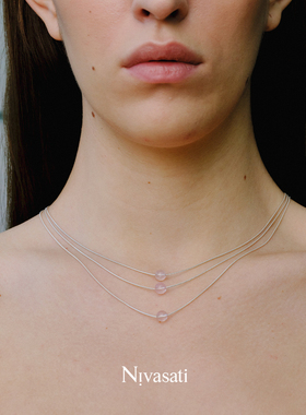 nivasati花与露珠系列锁骨链首饰