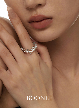 boonee奶油卷淡水珍珠戒指首饰