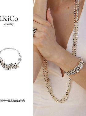 Dare买手店 ikico 昼夜曲手链原创设计精致饰品首饰小众925银手串