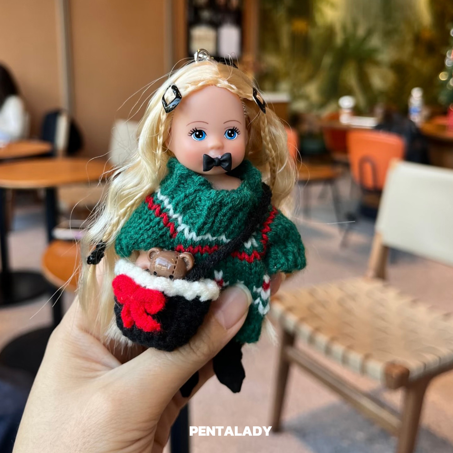 Dare买手店 pentalady挂件圣诞红色新年好运包包手机挂件配饰原创,淘宝优惠券,粉丝福利购,淘宝优惠卷