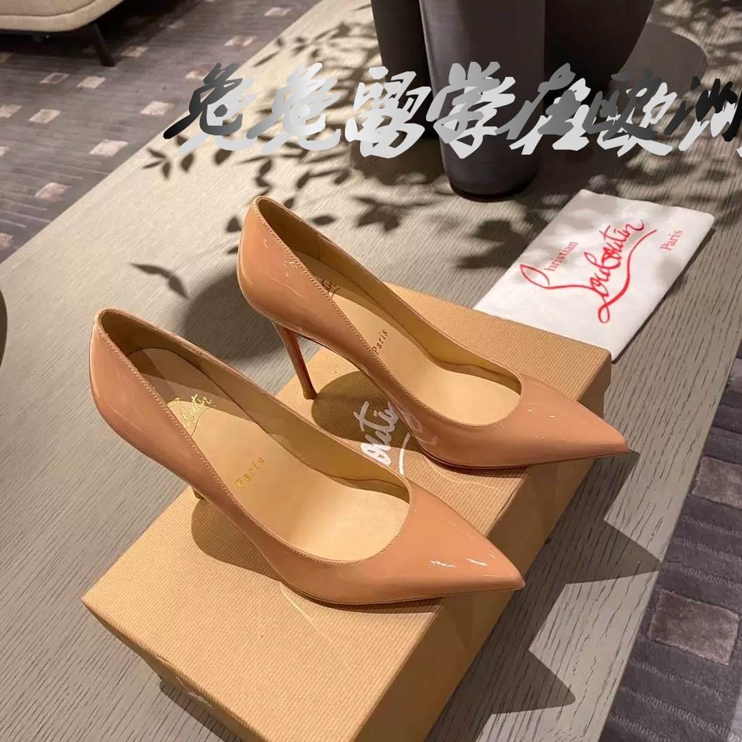 代购Christian Louboutin/CL高跟鞋KATE经典女鞋尖头婚鞋红底鞋 - 图1