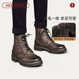 Martens, высокие флисовые сапоги в английском стиле, в британском стиле