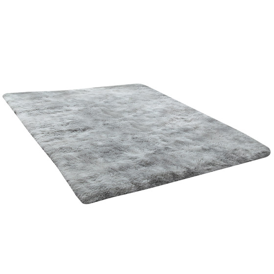 Tie-dye living room carpet, coffee table, blanket, room decoration
