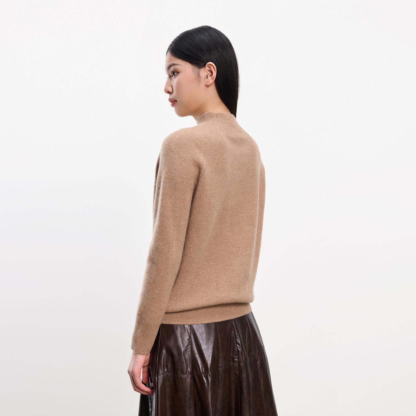 皮皮狗秋冬半高领小蝙蝠袖宽松加厚女羊绒衫套头毛衣,淘宝优惠券,粉丝福利购,淘宝优惠卷