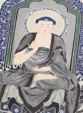 高清艺术喷绘画芯宣纸绢布卷轴画