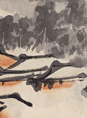 张大千 深山幽居图 新中式字画真迹微喷仿古复制品 水墨国画装饰