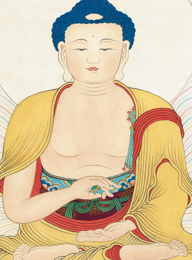 佛像高清艺术喷绘画芯临摹学习