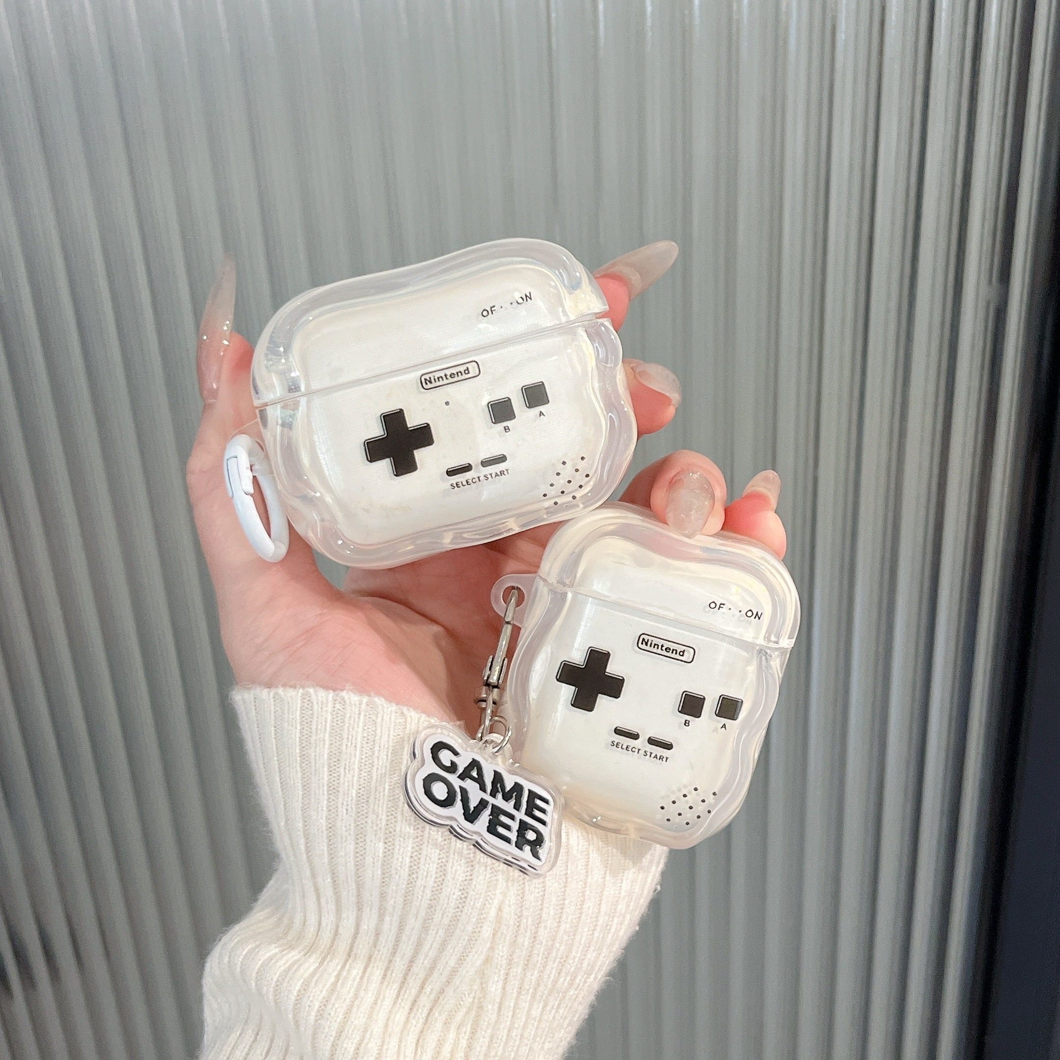 原创复古潮玩游戏机适用苹果AirPods4代Pro2半透明保护套个性男AirPods Pro3代无线降噪蓝牙耳机软壳二三四代,淘宝优惠券,粉丝福利购,淘宝优惠卷