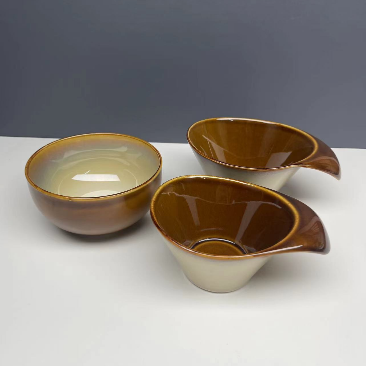 网红仓库酒店餐具蜜糖釉曼谷棕面碗新骨瓷菜盘家用汤盘草帽盘深盘,淘宝优惠券,粉丝福利购,淘宝优惠卷