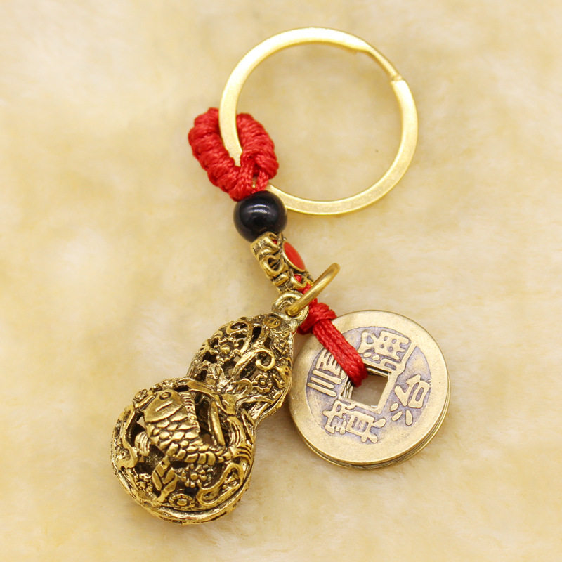 真铜五帝钱钥匙扣车挂件男貔貅钱袋吊坠塔笔算盘吊坠如意义乌地摊,淘宝优惠券,粉丝福利购,淘宝优惠卷