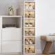 Installation-free shoe cabinet home door shoe box storage box transparent shoe artifact space-saving shoe rack storage box boots