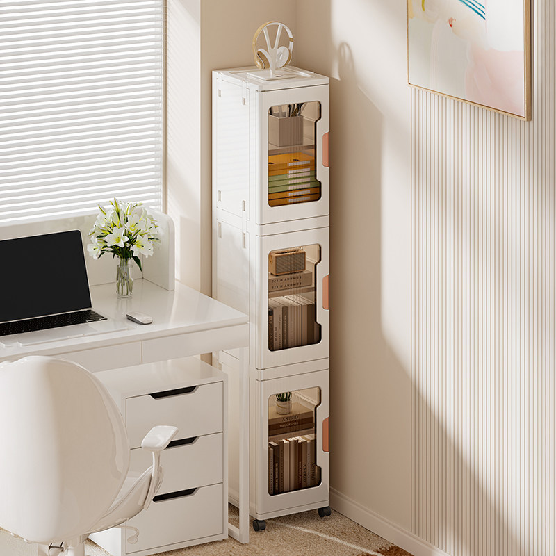 书柜储物柜一体收纳柜家用置物柜子落地儿童书架可移动玩具免安装,淘宝优惠券,粉丝福利购,淘宝优惠卷