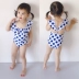 Đồ bơi trẻ em Cô gái Xiêm Áo tắm cho bé Công chúa polka Dot Cô gái dễ thương Đồ bơi cho trẻ em Đồ bơi Hàn Quốc - Bộ đồ bơi của Kid