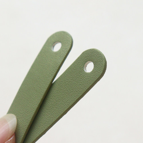 叉子手工二层皮彩色小挂耳斜背扣小包挂耳拎环diy拼布钩针包配件 - 图2