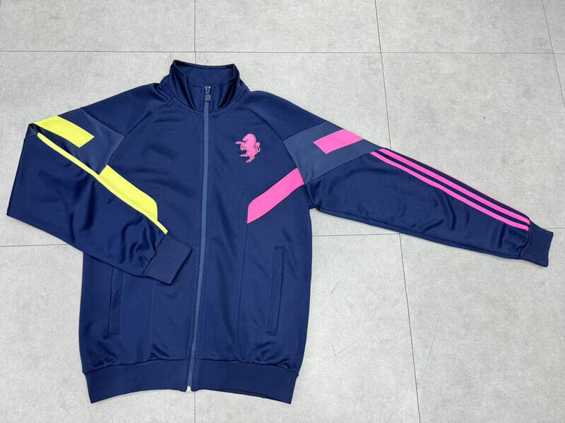 宝蓝荷兰长袖球衣秋冬2425拉链足球训练出场服男高领运动热身踢球
