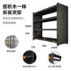 Perforated board shelf storage rack