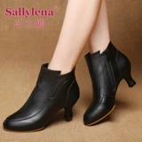 Обувь, туфли, танцующие короткие сапоги, ботинки, из натуральной кожи