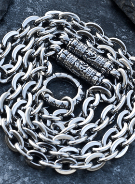 个性O型佛牌项链男嘻哈