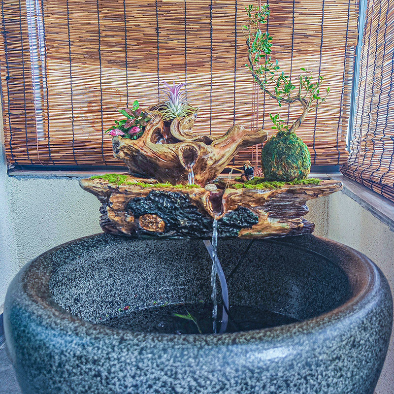 生态缸摆件古法鱼缸流水摆件仿枯木造景过滤器循环流水增氧净水,淘宝优惠券,粉丝福利购,淘宝优惠卷