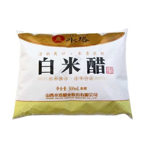 山西水塔白米醋纯粮酿造300ml家用手工醋食用泡玫瑰米醋8袋装包邮 - 图3