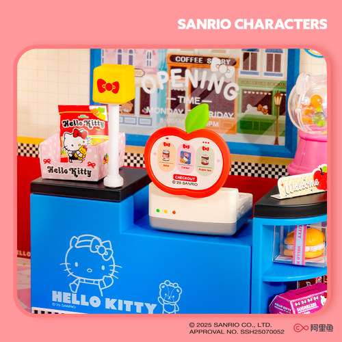 rolife若来三丽鸥超级世界hellokitty场景盲盒娃屋拼装玩具礼物女 - 图1