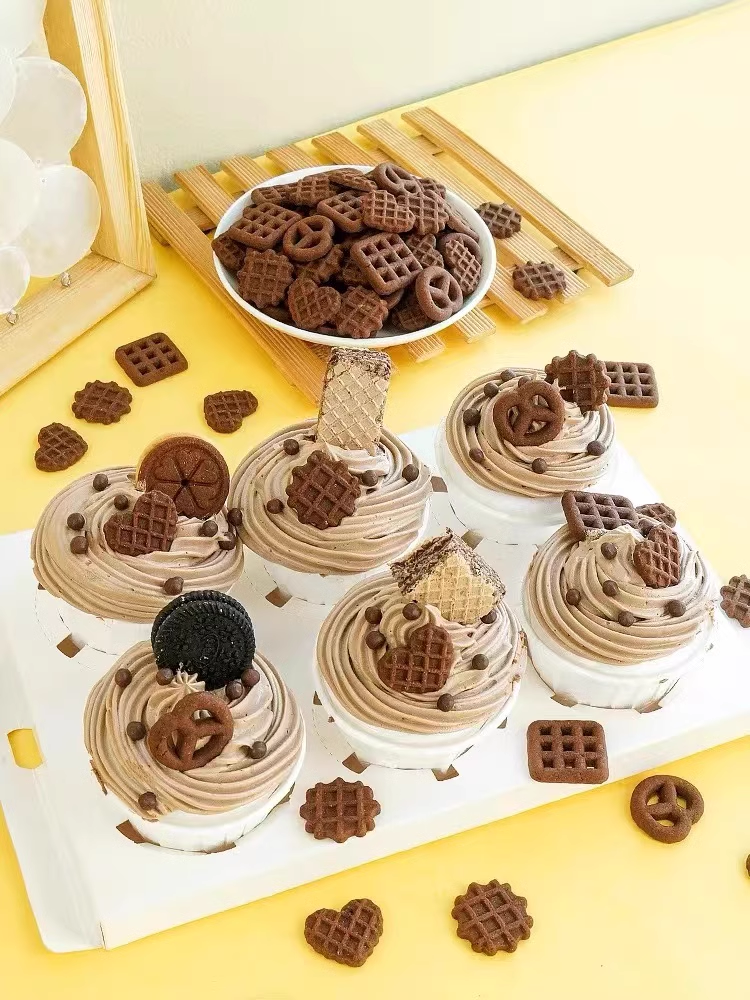 Chocolate Cookie Cake Decoration Waffle Lye Butterfly Cup Dessert Ice Cream Birthday Dress