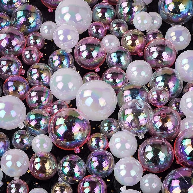 50个装 蛋糕装饰INS风创意幻彩许愿球装扮炫彩透明泡泡球生日挂饰,淘宝优惠券,粉丝福利购,淘宝优惠卷