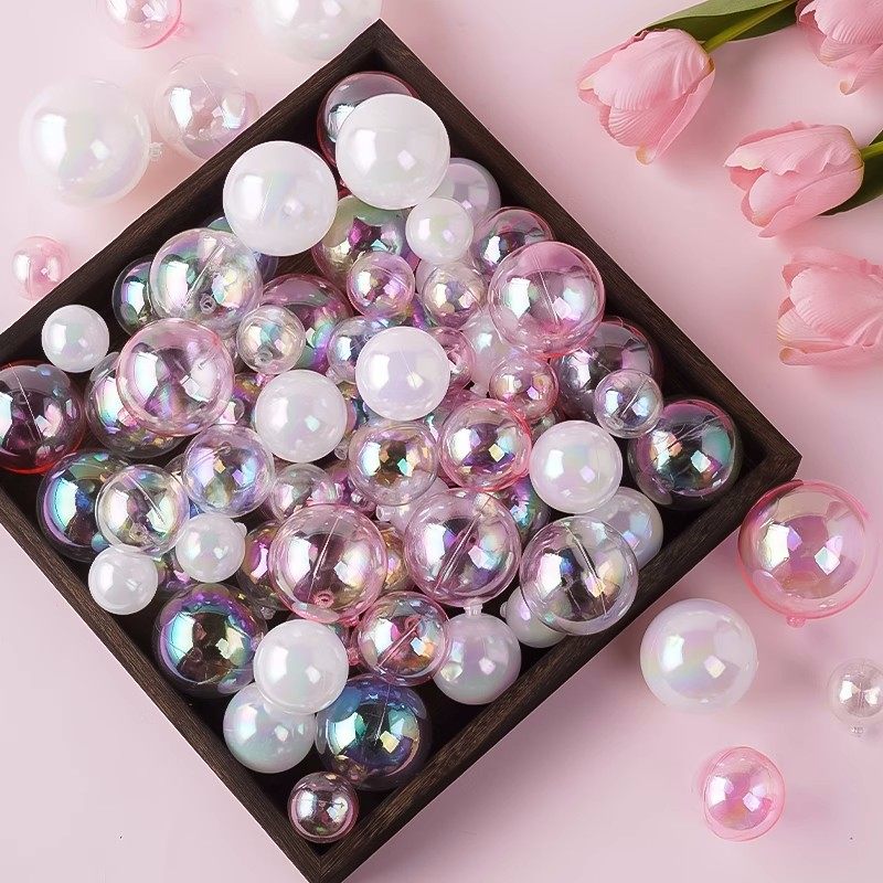 50个装 蛋糕装饰INS风创意幻彩许愿球装扮炫彩透明泡泡球生日挂饰,淘宝优惠券,粉丝福利购,淘宝优惠卷