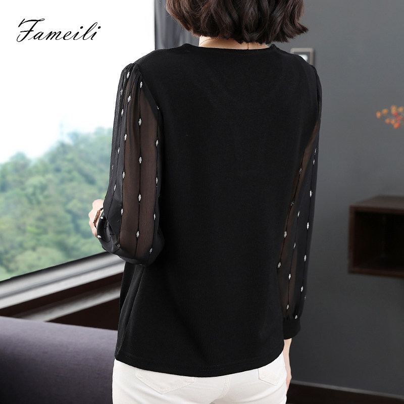 妈妈装2021秋季新款时尚宽松t恤 法美丽T恤