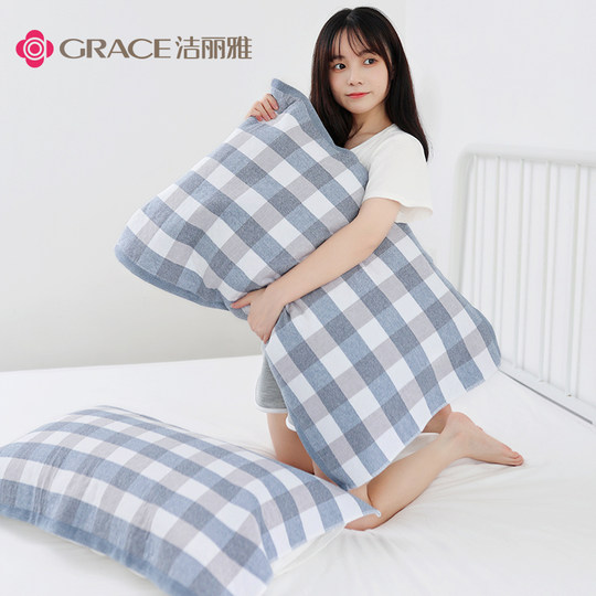 Jialiya Pure Cotton Pillow Cover Pair Set Cover Cover Four Seasons