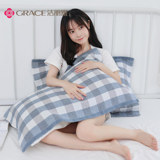 Jialiya Pure Cotton Pillow Cover Pair Set Cover Cover Four Seasons