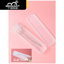 10 DELIVERY BOX STRAW BRUSH CHILD BABY BOTTLE CLEANING BRUSH WITH SLIM AND SMALL BRUSH WATER CUP BRUSH ADD COARSE LENGTHEN