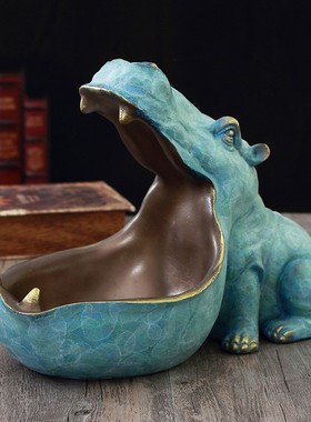 恐龙个性摆件家居门厅鞋柜钥匙