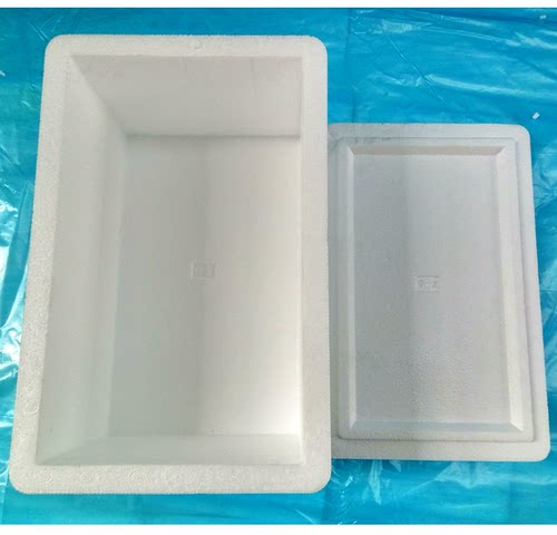 邮政4号泡沫箱保温保鲜箱泡沫盒子水果快递冷藏包装5斤装方圆 - 图1