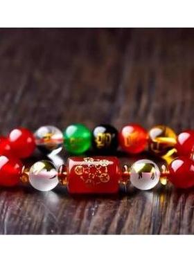 天然黑胆石手链圆珠单珠