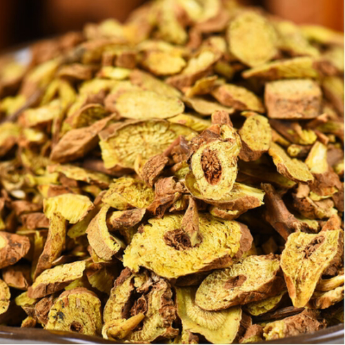 中药材黄芩 黄岑 正品黄芹片500g克黄芩茶中草药店铺大全可黄芩粉 - 图0
