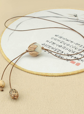 民族风毛衣链长款菩提配饰