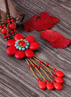 民族风长款挂件复古百搭衣服配饰