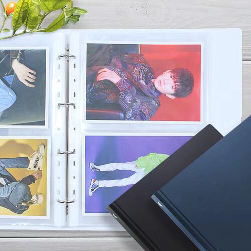 A4文件夹活页资料册奖状证书收集册16K海报夹6-8寸相册动漫卡片册 - 图1