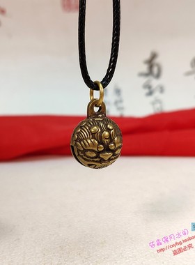 纯铜兽面狮头保平安牛狗猫小风铃