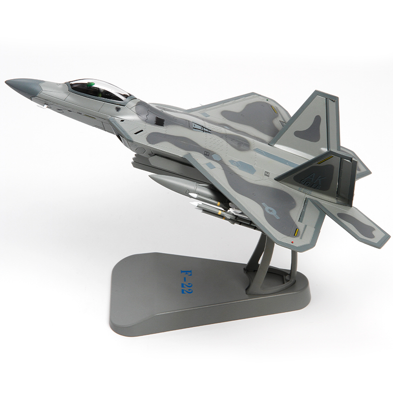 1:72特尔博F22模型合金F-22猛禽隐身飞机模型战斗机仿真航模成品