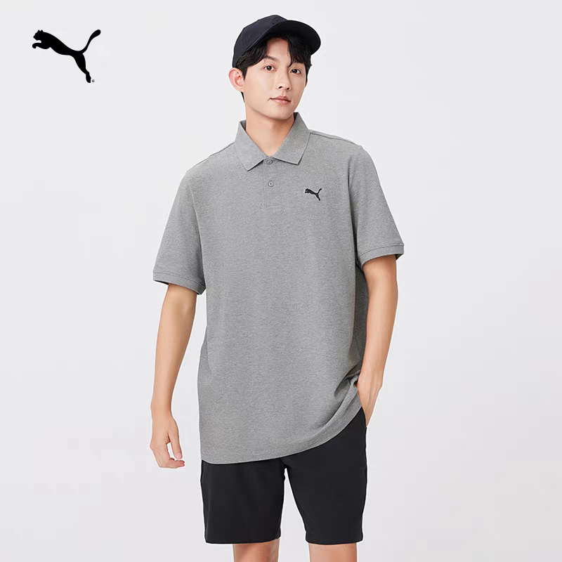 纯色商务短袖T恤POLO衫男女同款PUMA彪马夏季新款运动上衣 682554,淘宝优惠券,粉丝福利购,淘宝优惠卷